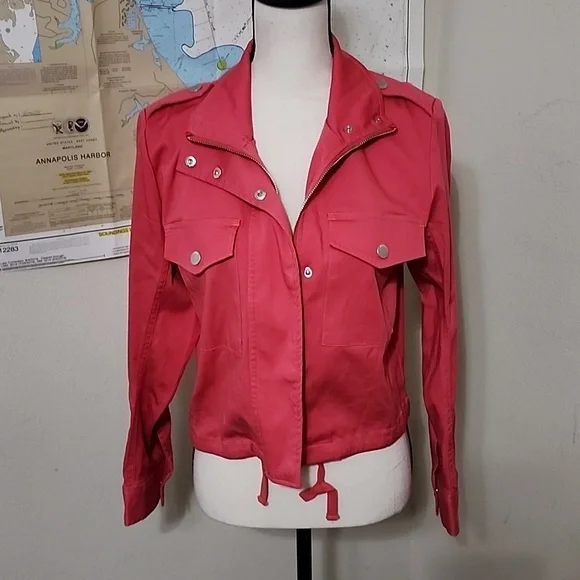 NWOT "LIVERPOOL" CORAL JACKET SZ S - Picture 2 of 6